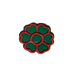 Kaaiendonk embleem hartjes bloemetje (5cm)