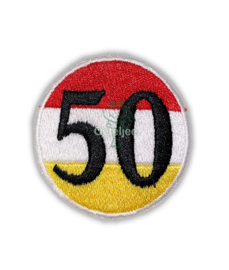 Oeteldonk embleem 50 jaar (Abraham/Sarah)