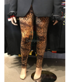 Legging panter/dierenprint one-size