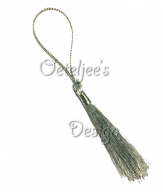 Mini flosje lurex zilver