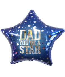 Folie ballon Dad you're a star