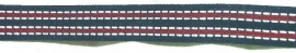 Band en Lint - Sierband Navy - Rood