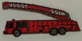 Opstrijkbare applicaties - Brandweerwagen ladder