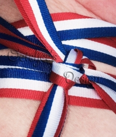 Wikkel armband Holland Infinity oranje rood wit blauw
