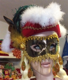 Oogmasker Venetië Florence goud