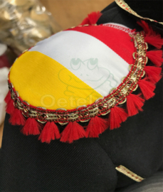 Mini epauletten kind rood wit geel Oeteldonk