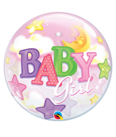 Geboorte meisje bubble ballon "Baby Girl"