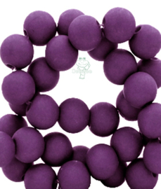 Acryl kralen mat rond 8mm Tillandsia purple