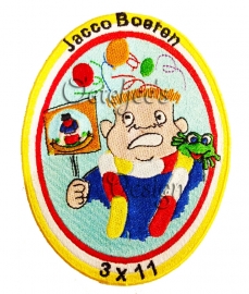 Geborduurd verjaardags embleem 3x11