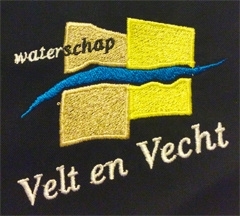 Borduren badge Waterschap Velt en Vecht