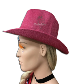 Cowboy hoed pink glitter