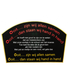 Oeteldonk embleem "Ooit" (groot model)