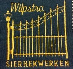 Borduren badge Wilpstra Sierhekwerken