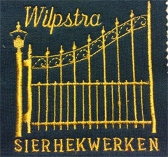 Borduren badge Wilpstra Sierhekwerken
