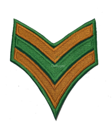 Kruikenstad militaire strepen oranje groen