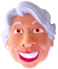 Masker Sarah lachend