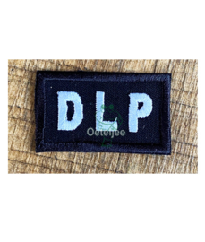 DLP embleem zwart/wit