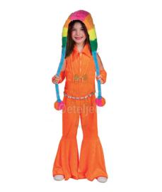 Jumpsuit kinderen fluor oranje