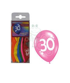 Ballonnen set verjaardag 30 jaar