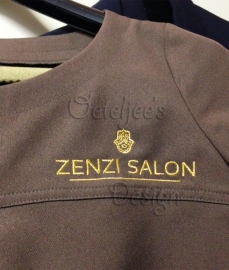 Borduren bedrijfskleding Zenzi Salon