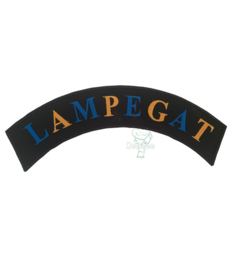 Lampegat rugembleem boog groot (28 cm)