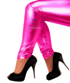 Legging pink metallic