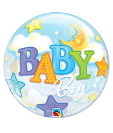 Geboorte jongen bubble ballon "Baby Boy"