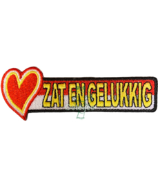 Oeteldonk embleem "Zat en gelukkig"