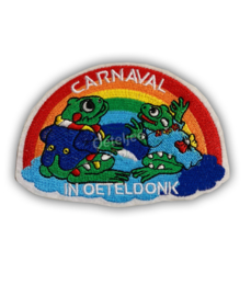 Oeteldonk embleem "Carnaval in Oeteldonk regenboog"
