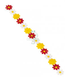 Oeteldonks bloemetjesband (3 meter)