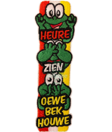 Oeteldonk embleem "Heure, zien oewe bek houwe"