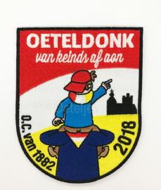 Embleem Oeteldonksche Club 2018 "Oeteldonk, van keinds af aon" groot