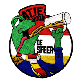 Oeteldonk embleem "Atje voor de sfeer"