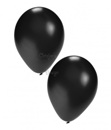 Ballonnen set zwart (50 stuks)