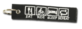 Sleutelhanger "Eat Ride Sleep Repeat"