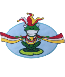Oeteldonks embleem nar kikker op blad 1