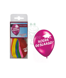 Ballonnen set "Hoera geslaagd"