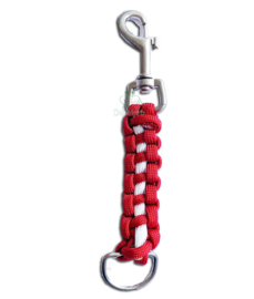 Sleutelhanger paracord Brabant rood wit