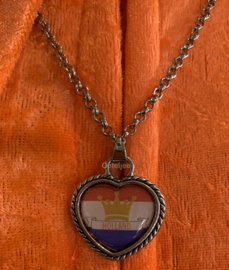 Ketting Holland rood wit blauw met kroontje