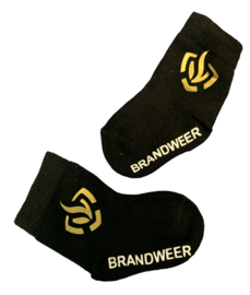 Baby cadeauset brandweer T-shirt, sokjes en mutsje
