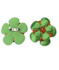 Bloem / corsage Kruikenstad groen oranje