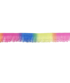 Decoratief elastisch band in regenboogkleuren
