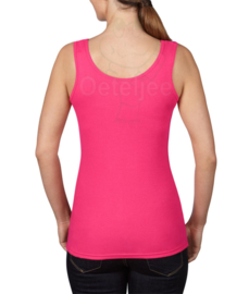 Foute party pink tanktop dames