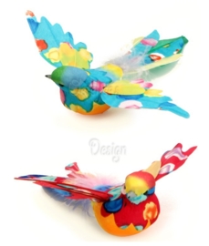 Decoratie mus met gespreide vleugels