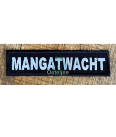 Mangatwacht embleem zwart/wit