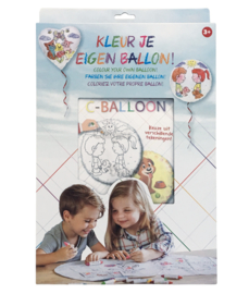 Inkleur ballon geboorte "Ik ben nu grote zus"