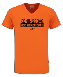 Oranje Koningsdag t-shirt " Hoe zieker eut ?, willie "