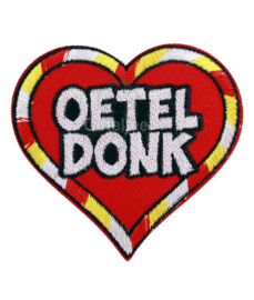 Oeteldonk embleem Oeteldonks hart met rood wit gele rand