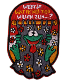 Oeteldonk embleem "Weet je wat ik wel zou wilen zijn"