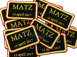 Borduren Oeteldonk emblemen "Matz"